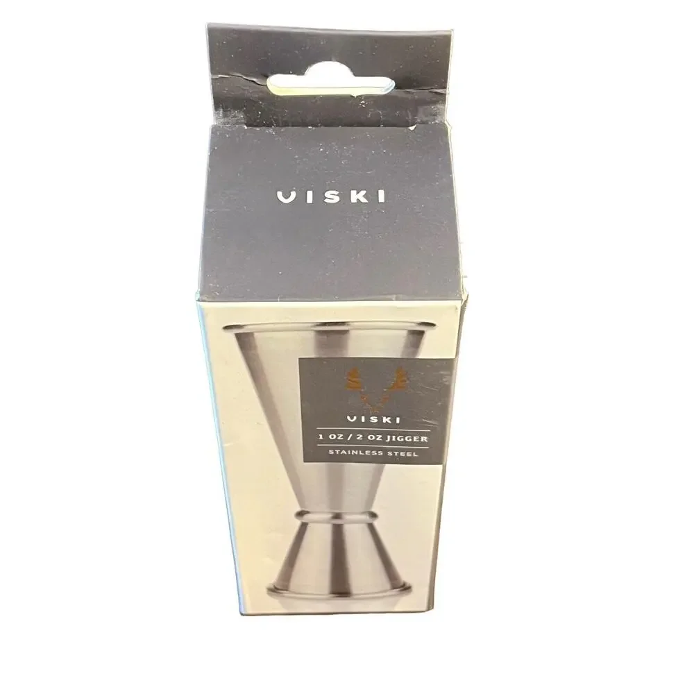 Viski Professional Large‎ Japanese Style Makoto Jigger Shots Bar tools Stainless